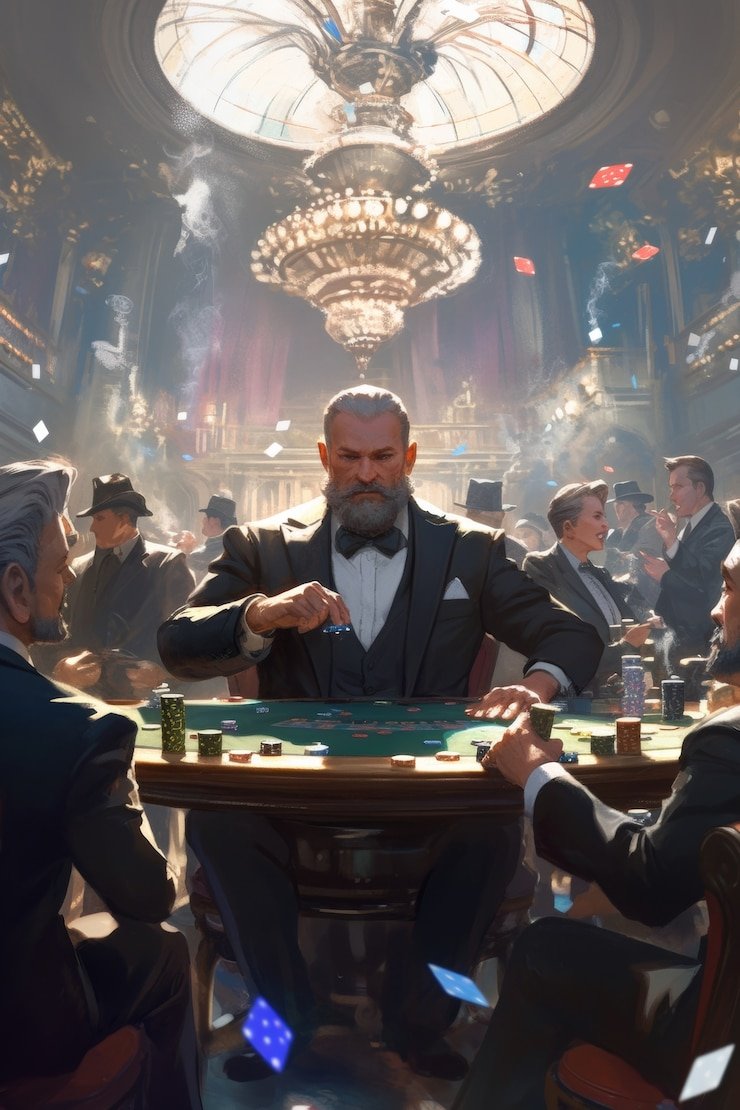 Live Gaple dealer handling tiles at table with player hands visible on mobile screen